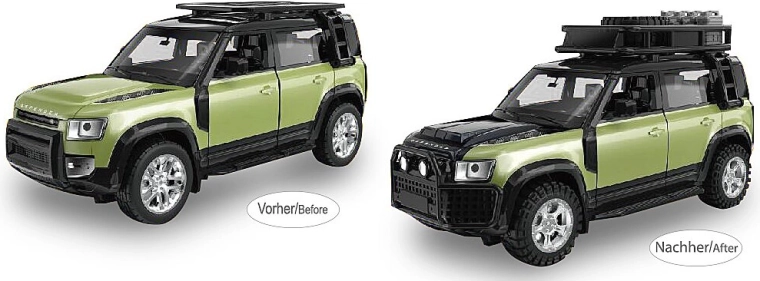 JAMARA Land Rover Defender 110 μεταλλικό μοντέλο 1:43 πράσινο