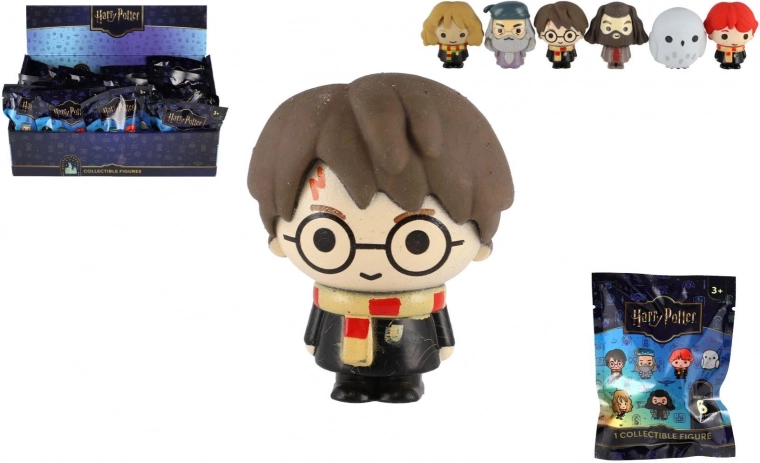 Harry Potter 3D λαστιχένιες φιγούρες σε σακουλάκι – έκπληξη, κουτί 24 τμχ