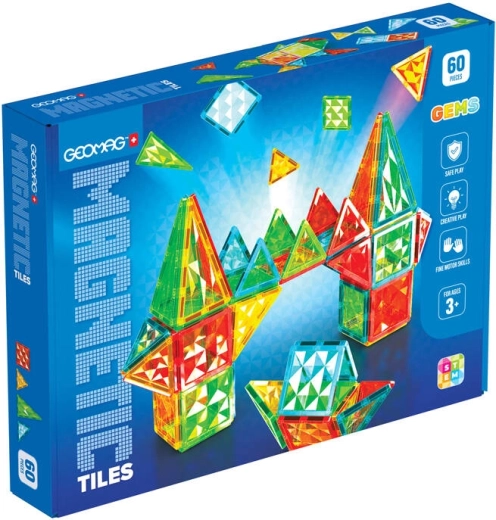Geomag Gems Rocket μαγνητικά πλακίδια 60 τεμ.