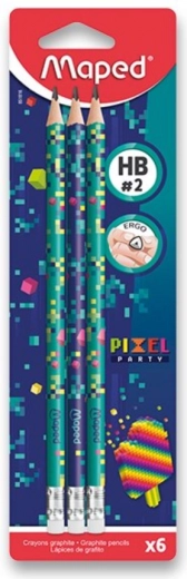 Μολύβι γραφίτη Maped Pixel Party HB, 6 τεμ.