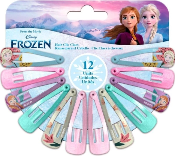 Σετ κλιπ μαλλιών Frozen (12 τεμ.)