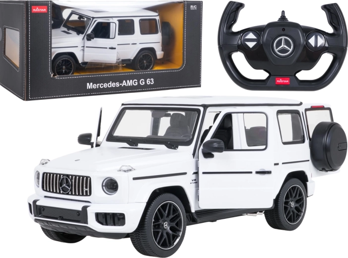 Τηλεκατευθυνόμενο αυτοκίνητο Rastar Mercedes-AMG G 63 1:14 – Λευκό
