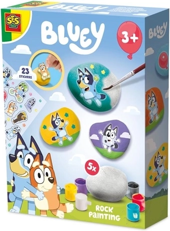 SES Bluey σετ για ζωγραφική σε πετραδάκια