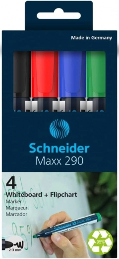 Schneider σετ μαρκαδόρων Maxx για πίνακες, 4 τεμ.