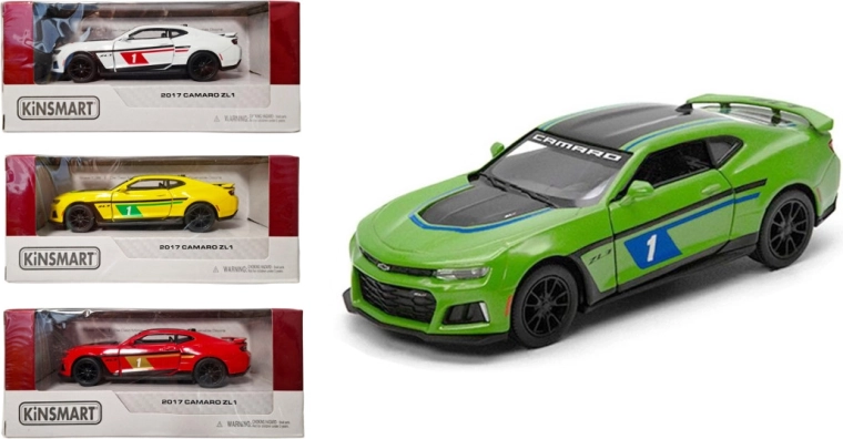 Kinsmart Chevrolet Camaro ZL1 – μεταλλικό μοντέλο αυτοκινήτου με μηχανισμό Pull Back