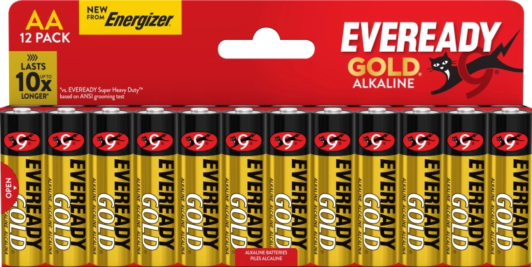 Αλκαλικές μπαταρίες Energizer Eveready Gold AA