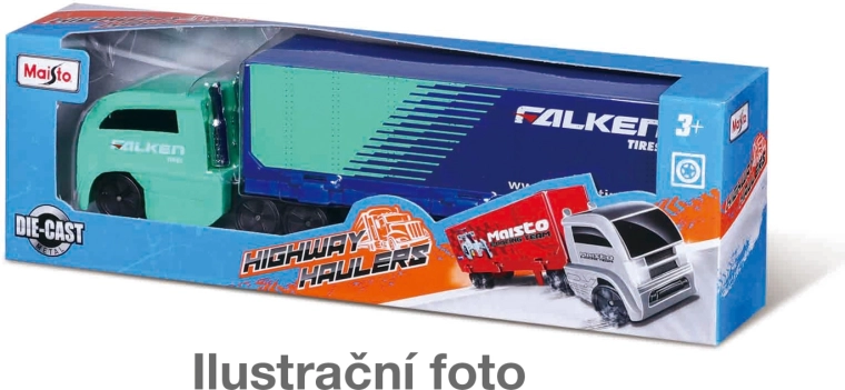 Maisto Highway Haulers μεταλλικός τράκτορας με ρυμουλκούμενο