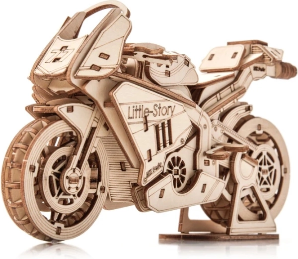 Little Story ξύλινο 3D μοντέλο-κατασκευή μοτοσικλέτας Grand Prix