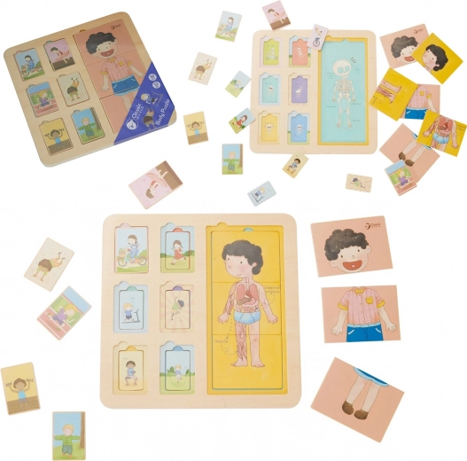 Διδακτικό ξύλινο παζλ ανθρώπινου σώματος για παιδιά - Classic World