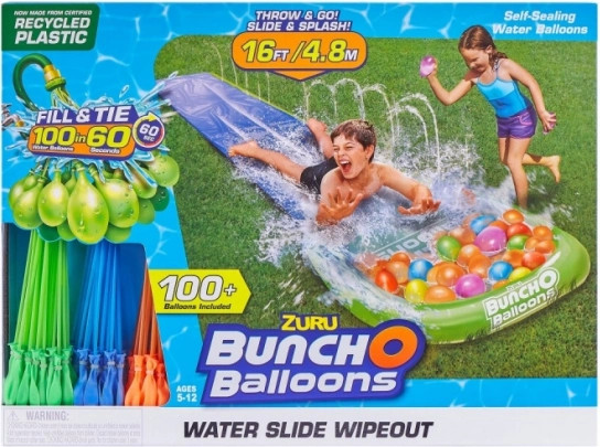 Bunch O Balloons τσουλήθρα 1 διαδρόμου με μπαλόνια