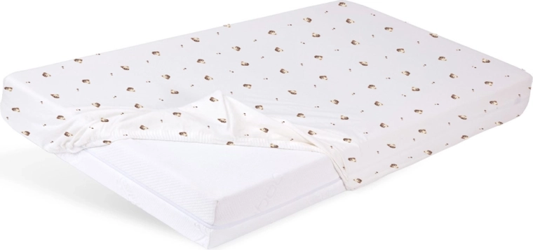 Babymatex εφαρμοστό jersey σεντόνι για κούνια 60 × 120 cm – αστεράκια – Αρκουδάκι