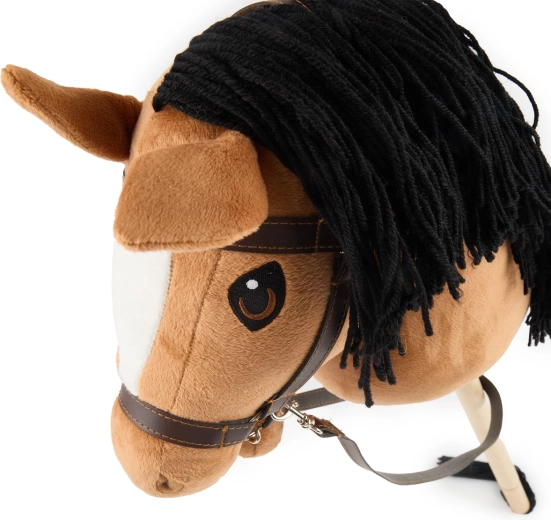 Bieco hobby horse σε κοντάρι καφέ (μέγεθος S)