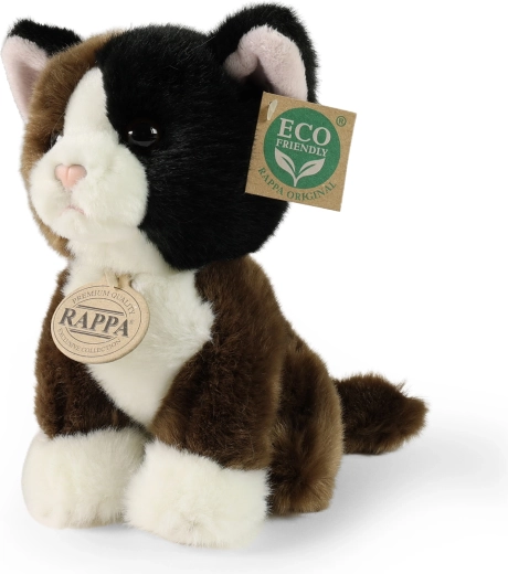Rappa τρίχρωμη βελούδινη γάτα 18 cm Eco-Friendly
