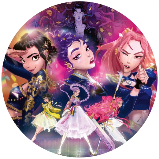 Ravensburger στρογγυλό παζλ K-pop: Κυνηγοί Δαιμόνων 500 κομμάτια
