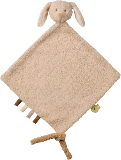 Nattou λούτρινο πανάκι παρηγοριάς maxi teddy κουνελάκι 28 × 28 cm