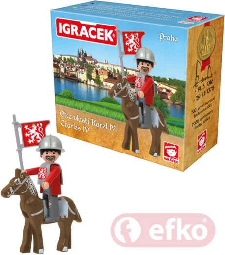 Efko Igráček Karel IV. Πράγα σετ με άλογο και αξεσουάρ - 1 τεμ.