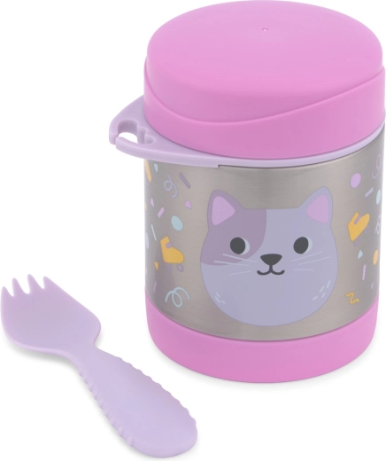 Skip Hop θερμός φαγητού με spork – γατούλα