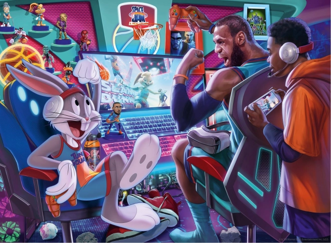 Παζλ Ravensburger Space Jam Gamestation 300 κομμάτια Παζλ