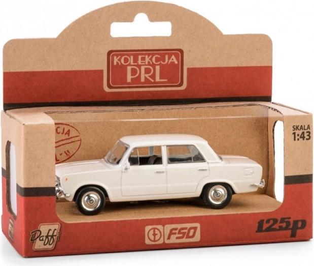 Μοντέλο αυτοκινήτου PRL FIAT 125p λευκό 1:43