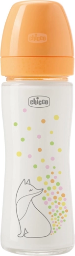Γυάλινο βρεφικό μπιμπερό Chicco Perfect Easy 240 ml με θηλή σιλικόνης