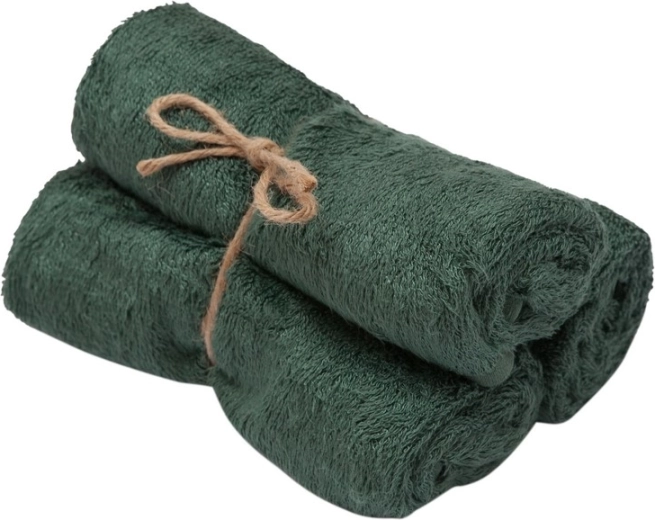 Timboo μπαμπού πετσέτες aspen green, 29,5 × 50 cm, 3 τεμ.