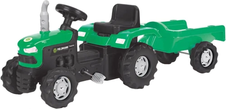 Πεντάλ τρακτέρ με αποσπώμενο τρέιλερ Buddy Toys