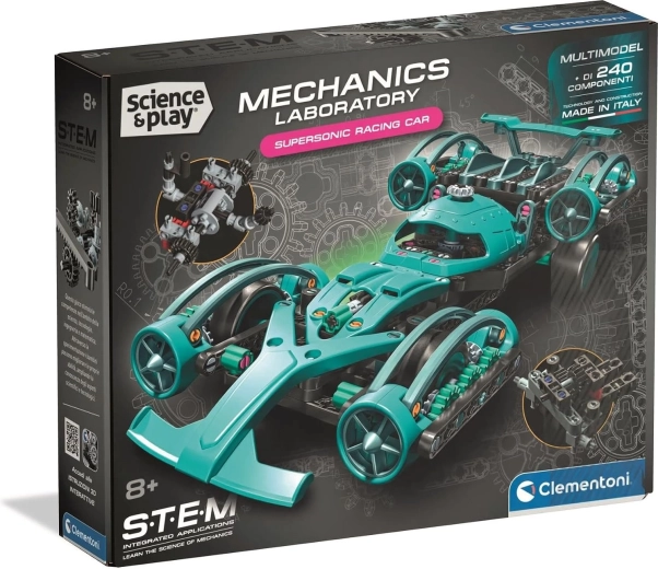 Clementoni Science&Play Μηχανικό εργαστήριο: υπερηχητικό αγωνιστικό αυτοκίνητο