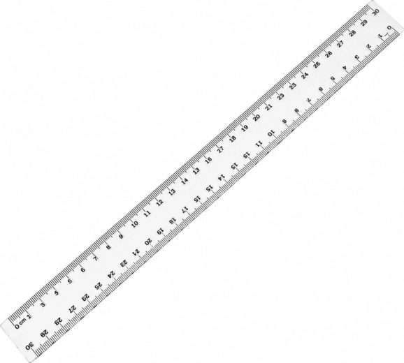 Πλαστικός χάρακας TAURUS 30 cm - 1 τεμάχιο
