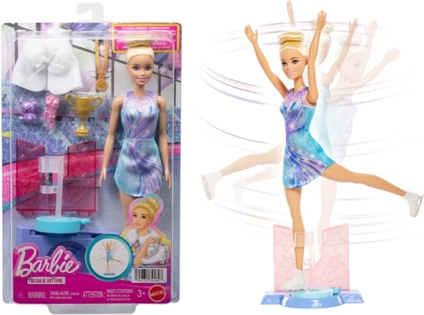 Κούκλα Barbie καλλιτεχνικού πατινάζ με αξεσουάρ