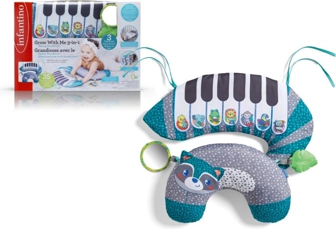 Μαλακό πιανάκι Infantino Grow With Me 3 σε 1 με μαξιλαράκι