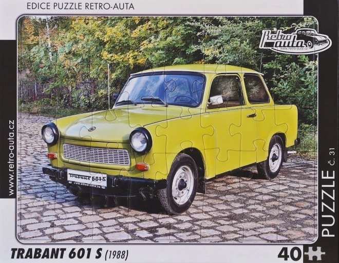 Ρετρό αυτοκίνητα παζλ Trabant 601 S 40 κομμάτια