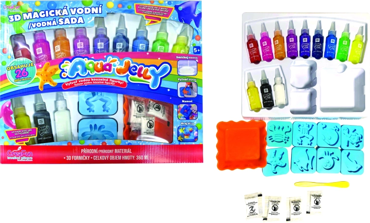 Aqua Jelly 3D μαγικές φιγούρες – μεγάλο δημιουργικό σετ