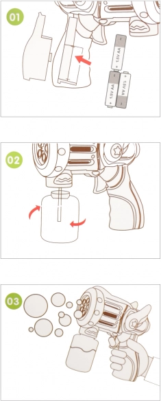 Πιστόλι σαπουνόφουσκων με δοχείο