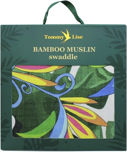 Μουσελίνα από μπαμπού Tommy Lise Lush Garden 120 × 120 cm