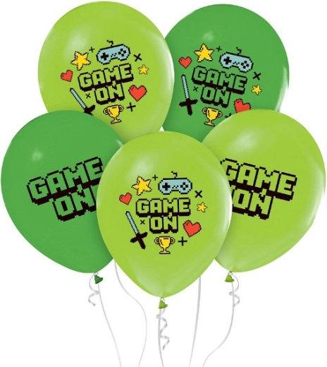 Μπαλόνια από λάτεξ Game On - 5 τεμάχια