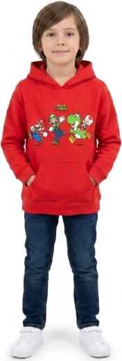Κόκκινη φούτερ μπλούζα Super Mario
