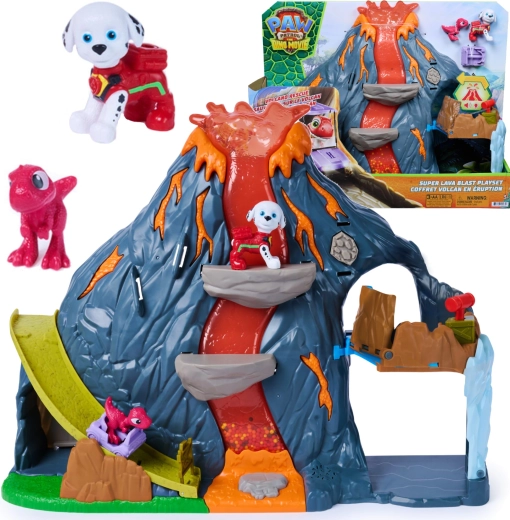 Spin Master Paw Patrol στην ταινία: δεινόσαυροι – διαδραστικό ηφαίστειο Super Lava Blast με φώτα και ήχους