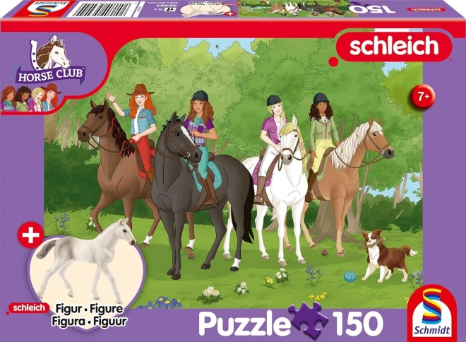 Παζλ Schmidt Schleich εκδρομή στη φύση 150 κομμάτια + φιγούρα