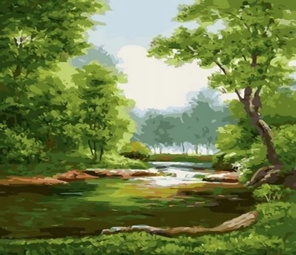 Norimpex Ζωγραφική με αριθμούς Δάσος 40 x 50 cm