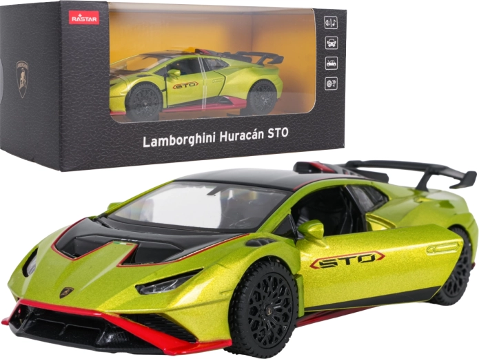 Μεταλλικό μοντέλο Lamborghini Huracán STO 1:32 πράσινο RASTAR