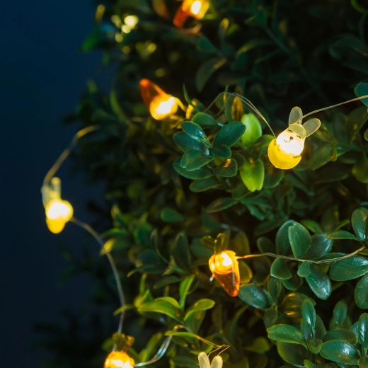 Φωτεινή αλυσίδα LED με λαγουδάκια και καρότα, 2 m, 20 LED