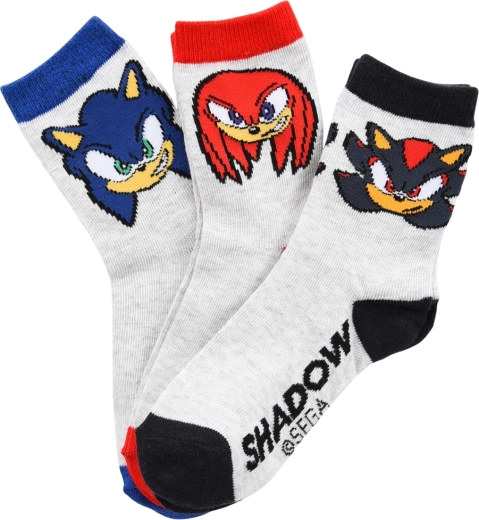 Σετ 6 ζευγαριών παιδικών καλτσών Sonic the Hedgehog