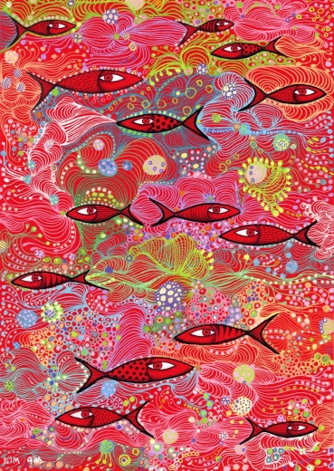 Enjoy puzzle έντονο κόκκινο 1500 κομμάτια