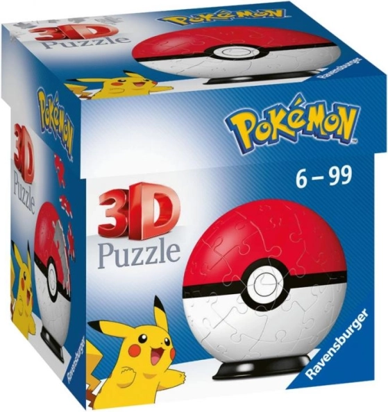 3D παζλ Pokémon Poké Ball από τη Ravensburger, 54 κομμάτια
