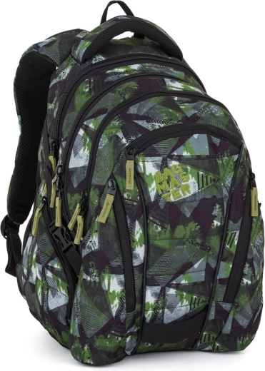 Bagmaster μαθητικό σακίδιο πλάτης BAG 26 A πράσινο-γκρι