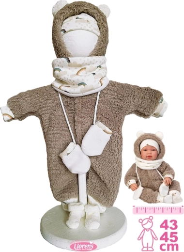 Llorens ρουχαλάκι για κούκλα New Born 43–45 cm, σετ 5 τεμαχίων