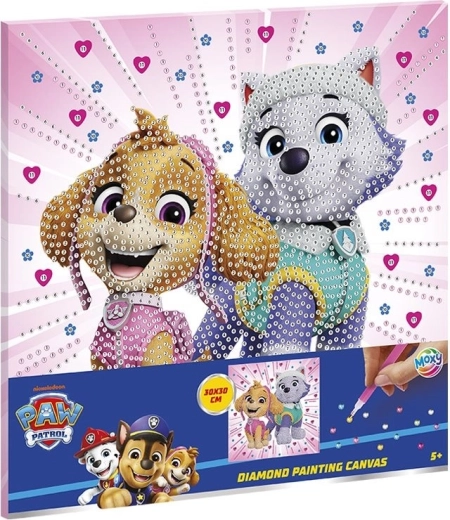Διαμαντένια ζωγραφική σε καμβά PAW PATROL 30 × 30 cm