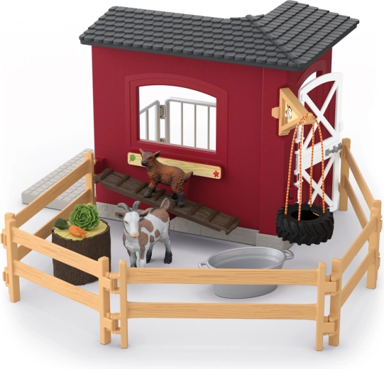 Κατσικίσιο μαντρί SCHLEICH Farm World – σετ παιχνιδιού για παιδιά
