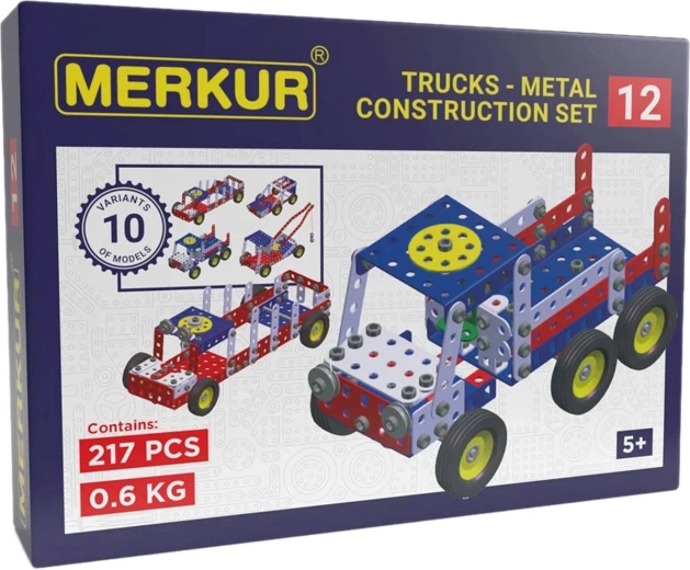 Μεταλλικό σετ κατασκευών Merkur, όχημα ρυμούλκησης, 217 εξαρτήματα