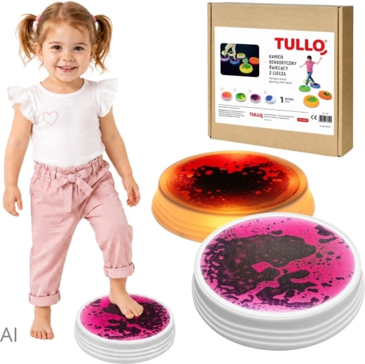 Tullo αισθητηριακή υγρή πέτρα φωτεινή ροζ